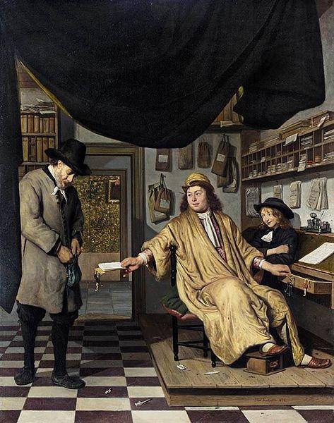BERCKHEYDE, Job Adriaensz A Notary in His Office oil painting picture